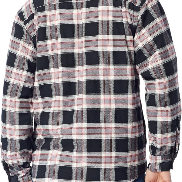 Men's Long Sve Sherpa Lined Shirt Jacket